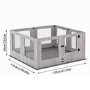 Dog Whelping Box 8 Panels Puppy Pen with Pad