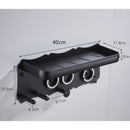 Magnetic Wall Mount Hair Dryer Holder for Dyson - Black Metal