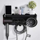 Magnetic Wall Mount Hair Dryer Holder for Dyson - Black Metal