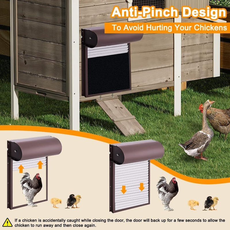 Automatic Chicken Coop Door Opener with Gate Light Sensor Remote