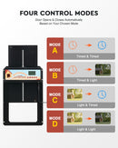 Automatic Chicken Coop Door Solar/Battery/AC 6W Aluminum Copper