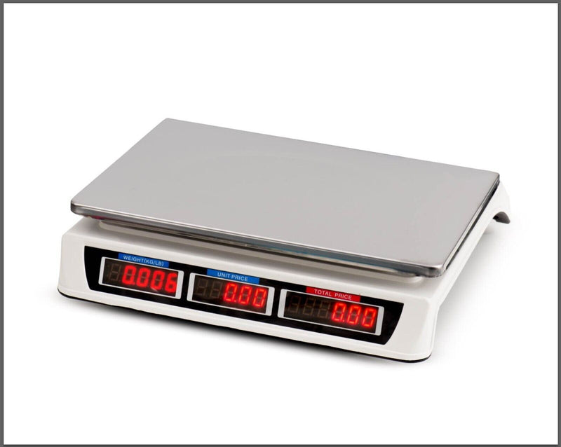 Digital Kitchen Scale Electronic 40KG 1g Increment White