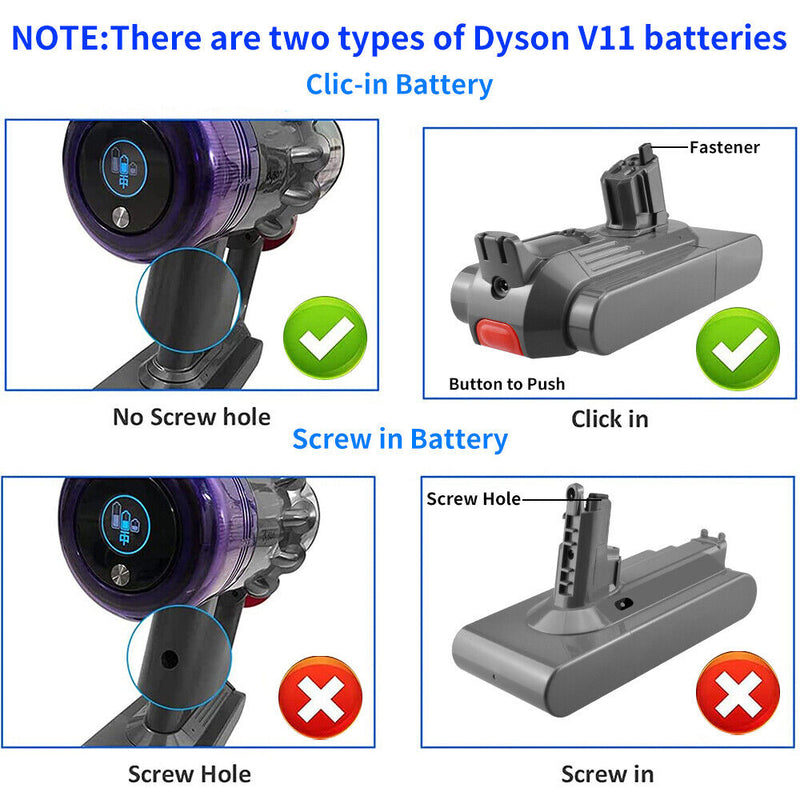 Battery for Dyson V11 Vacuum 25.2V 6.0A Replacement