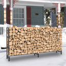 Metal Firewood Rack Log Storage Holder Heavy Duty
