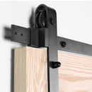 Sliding Barn Door Hardware Kit Heavy Duty Rust Resistant 4M