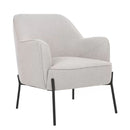 Hugo upholstered armchair ivory