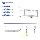 Philips Tilt TV Monitor Wall Mount Bracket for 32 40 55 65 70 75 Inch Universal SQM7442