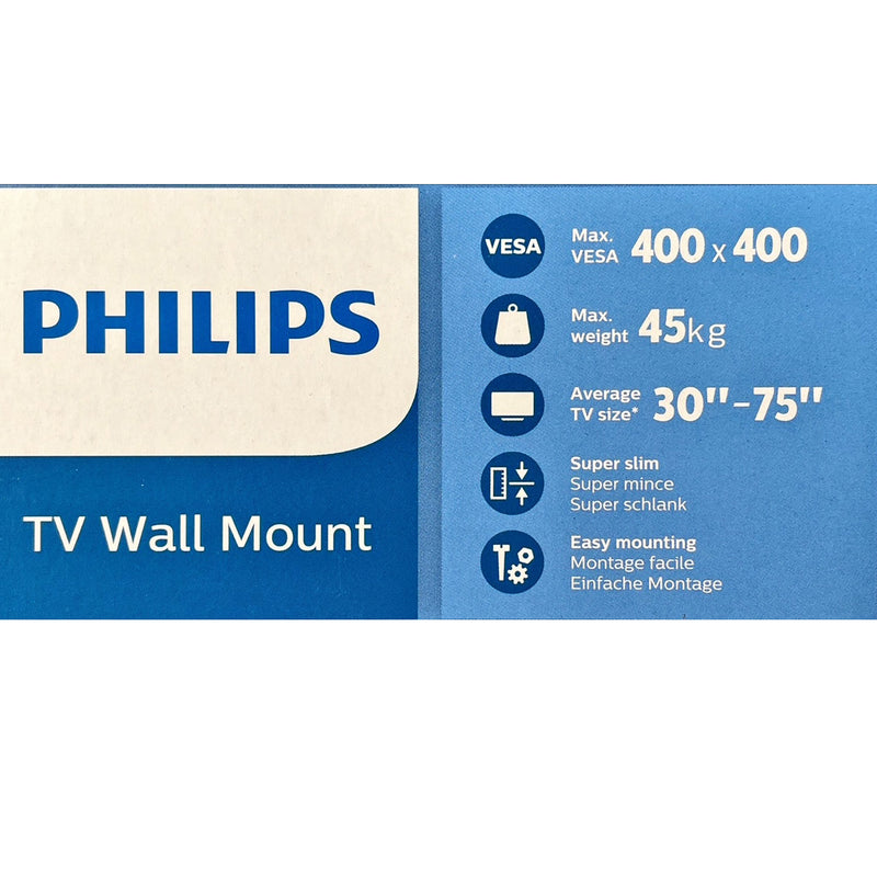 Philips Tilt TV Monitor Wall Mount Bracket for 32 40 55 65 70 75 Inch Universal SQM7442