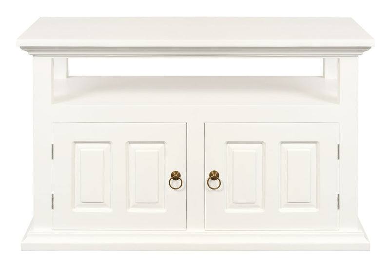 Tasmania 2 Door TV Stand (White)