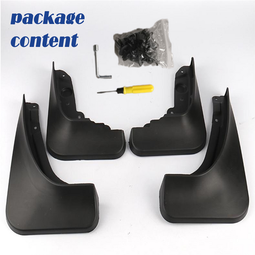 Tesla model Y front and rear PP PVC fender 4 installation and fit Model 3/Y central control front storage box push pull