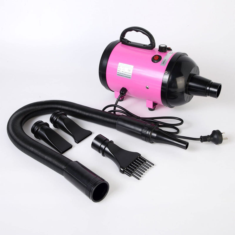 2800W Dog Dryer High Velocity Pet Dog Pet Blow Dryer Adjustable Speed 4 Nozzles