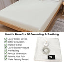 Bed Earthing Sheet Grounding Sheet Mat Large Bed Sheet Flat Sheet W/AU Plug 153x203cm