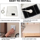 Bed Earthing Sheet Grounding Sheet Mat Large Bed Sheet Flat Sheet W/AU Plug 153x203cm