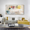 Wall Art 50cmx100cm Abstract Crystal Gold Frame Canvas