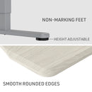 FORTIA Sit To Stand Up Standing Desk, 150x75cm, 72-118cm Electric Height Adjustable, Ergonomically Curved Edge, 50kg Rated, White Oak Style/Silver Frame