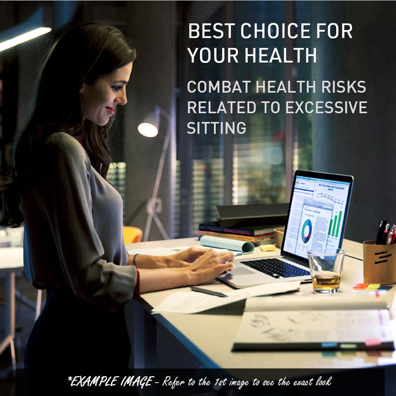 FORTIA Sit To Stand Up Standing Desk, 150x75cm, 72-118cm, Height Adjustable, 50kg Rated, Walnut Style/Silver Frame