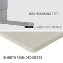 FORTIA Sit To Stand Up Standing Desk, 150x75cm, 72-118cm, Height Adjustable, 50kg Rated, White Oak Style/Silver Frame