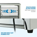 EUROCHEF Electric Food Warmer Display, 1000W, 4-Tier Stainless Steel