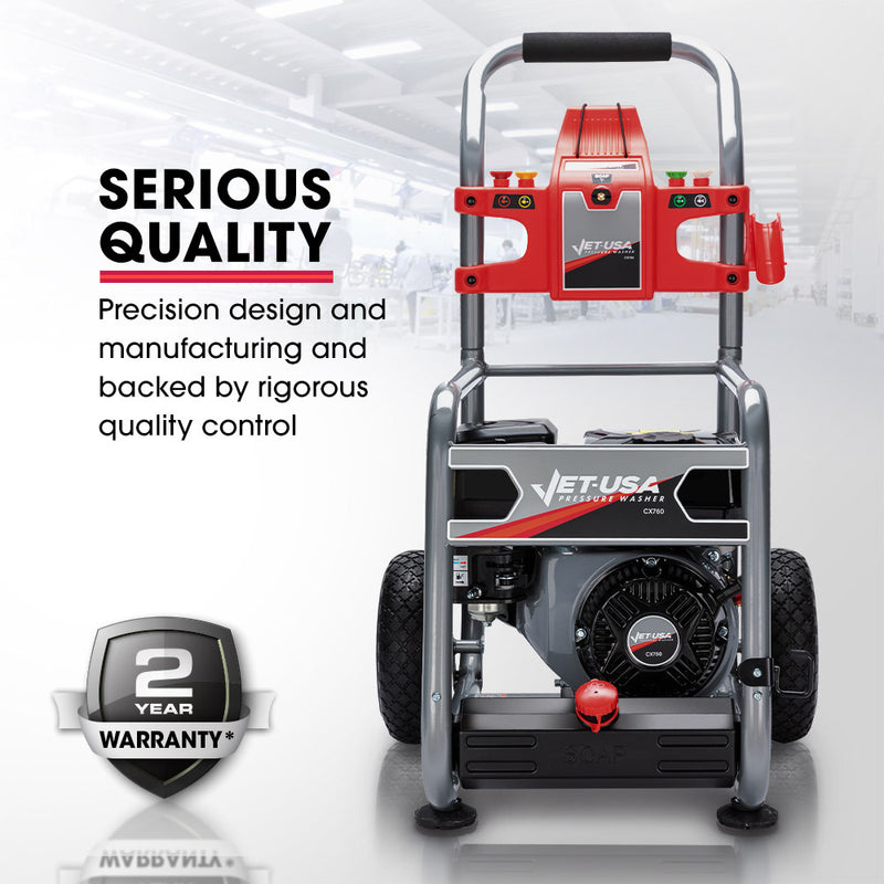 JET-USA 4800PSI Petrol Powered High Pressure Washer, - CX760