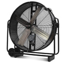BAUMR-AG 42" 1067mm 660W Industrial Mobile Floor Drum Fan, Belt Drive, Tilting, Large, Commercial,  Heavy-duty Frame, EESS Certified
