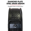 BAUMR-AG 42" 1067mm 660W Industrial Mobile Floor Drum Fan, Belt Drive, Tilting, Large, Commercial,  Heavy-duty Frame, EESS Certified