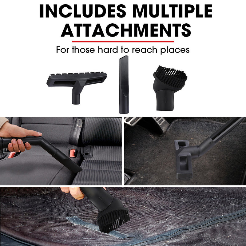 BAUMR-AG 30L Cordless Wet & Dry Vacuum Cleaner Kit, with 4Ah battery and Charger, Blower, HEPA Filter, Accessories, Stainless Steel, for Car, Home, Garage