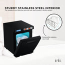 5L Black Electric Hand Towel Warmer Mini UV Steriliser Cabinet Hot Heater Sanitiser