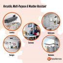 Tooleroo Clothes Drying Rack Tri-Fold Wall-Mount Space-Saving Laundry Hanger