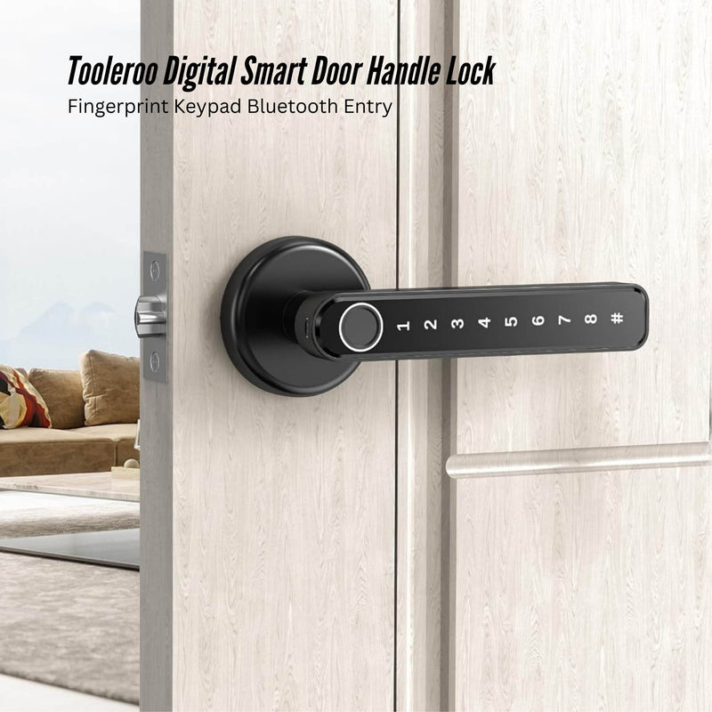 Digital Smart Door Lock Handle - 5in1 Keypad Home Entry Security System