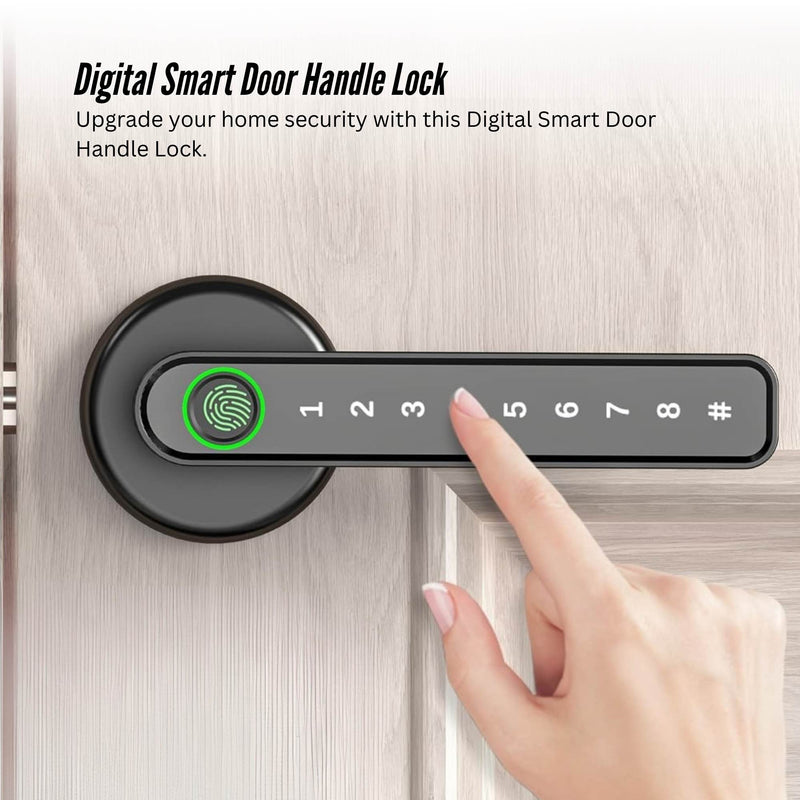 Digital Smart Door Lock Handle - 5in1 Keypad Home Entry Security System