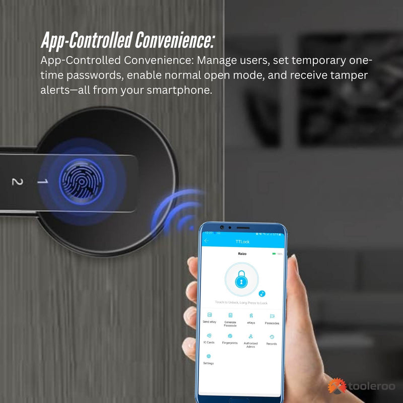 Digital Smart Door Lock Handle - 5in1 Keypad Home Entry Security System