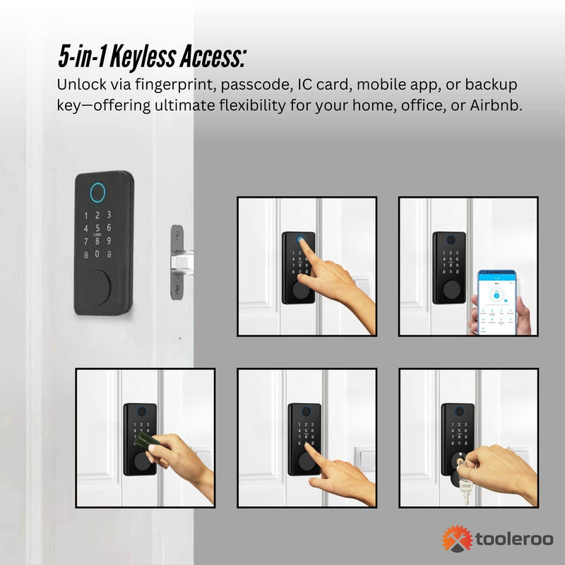 Digital Smart Door Lock Keypad - 5-in-1  Home Entry Security System