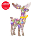 Christabelle 112cm Animated Reindeer Christmas Led Lights Tinsel Xmas Decor