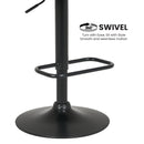 Bentwood Walnut Barstool Leather Seat And Metal Base