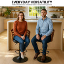 Bentwood Walnut Barstool Leather Seat And Metal Base