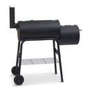 2-in-1 Outdoor Barbecue Grill & Offset Smoker