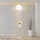 Sarantino Marble & Metal End Table Top Floor Lamp