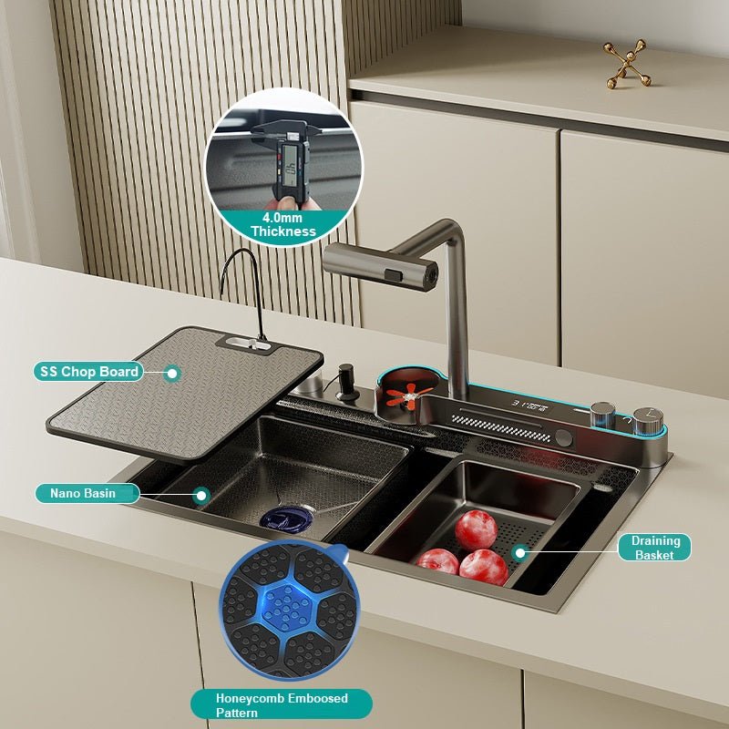 2024 Integrated Waterfall Kitchen Sink