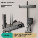 Luxury LED Digital Shower Set – Geobella S31 Thermostatic Rainfall Spa Mixer with Handheld & Bath Tap