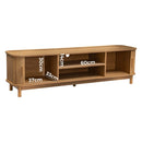 160cm Ribbed Natural Entertainment Unit