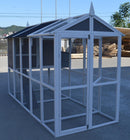 Grey XXL Chicken Coop Rabbit Guinea Pig Hutch Ferret Hen Cat Bird House