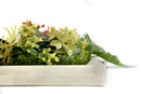 3D Green Artificial Plants Wall Panel Flower Wall With Frame Vertical Garden UV Resistant 33X33CM