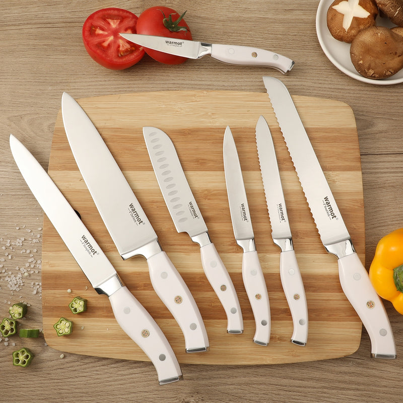 Warmot 7-Piece Ultra Sharp Chefs Knife Set with Gift Box (956-7)