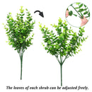 2 Pack Fake Plants Faux Artificial Eucalyptus Plants Home Garden Window Office Wedding Decoration