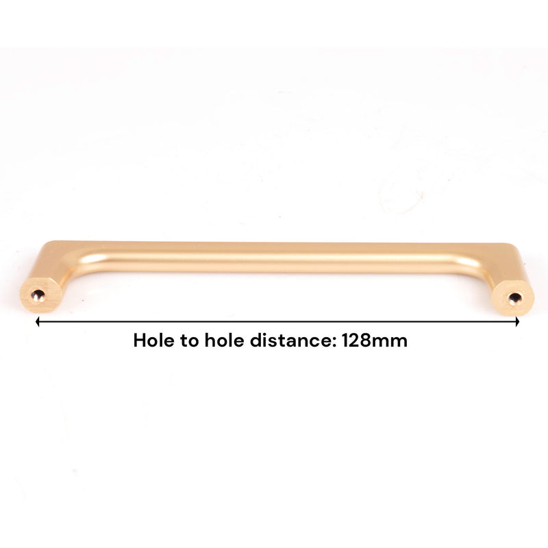 Gold Zinc Kitchen Cabinet Handles Drawer Bar Handle Pull 128mm