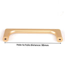Gold Zinc Kitchen Cabinet Handles Drawer Bar Handle Pull 96mm