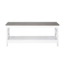 Coastal Coffee Table in White and Grey