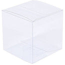 50 Pack of 8cm Square Cube - Product Showcase Clear Plastic Shop Display Storage Packaging Box