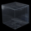 50 Pack of 8cm Square Cube - Product Showcase Clear Plastic Shop Display Storage Packaging Box