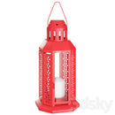 Red Metal Miners Lantern Summer Xmas Wedding Home Party Room Balconey Deck Decoration 21cm Tealight Candle